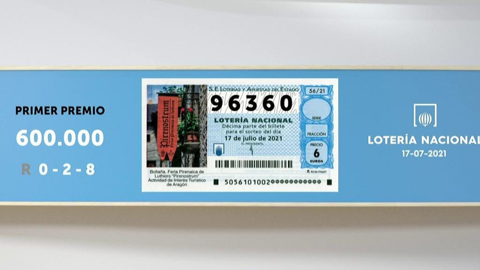 Sorteo de la Lotería Nacional del 17/07/2021 - Ver ahora