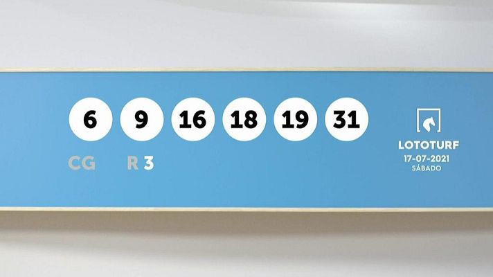 SELAE - Sorteo de la Lotería Lototurf del 17/07/2021