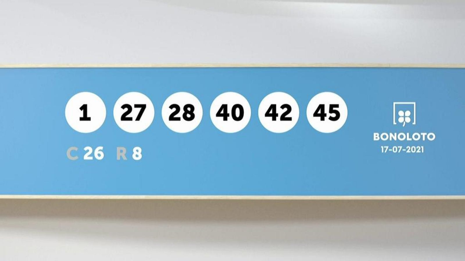 Sorteo de la Lotería Bonoloto del 17/07/2021 - Ver ahora