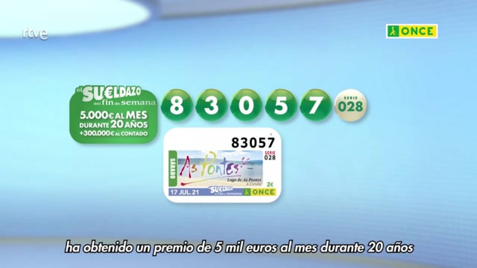 Sorteo ONCE - 17/07/21 - ver ahora