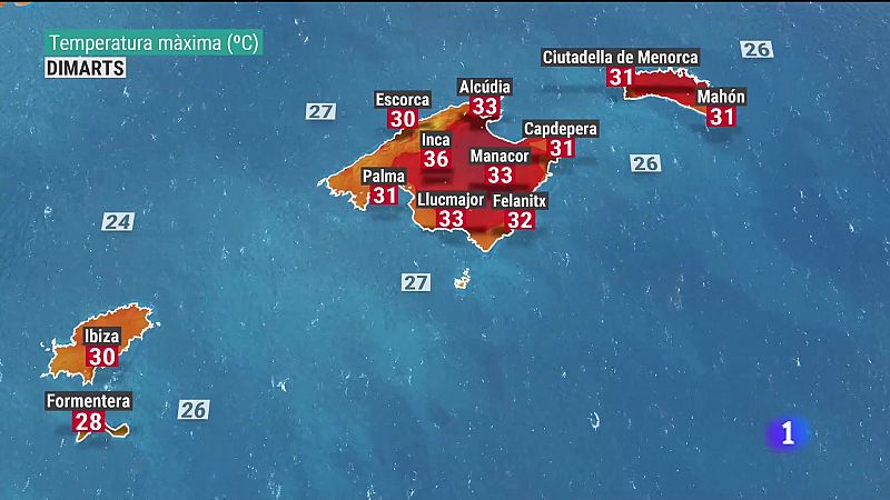 El temps a les Illes Balears - 19/07/21