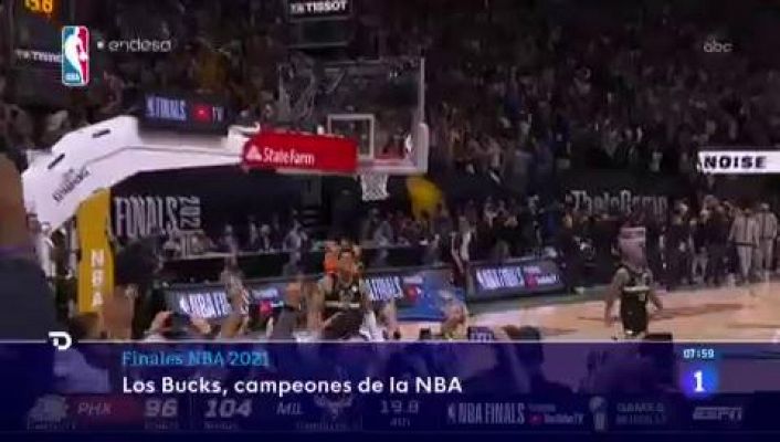 Los Bucks ganan el anillo de campeones de la NBA