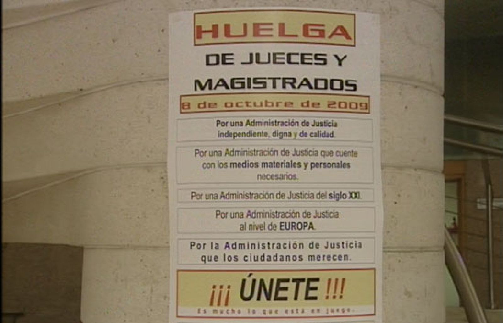 Seguimineto de cerca de un 23 por ciento de la huelga de jueces | Ver