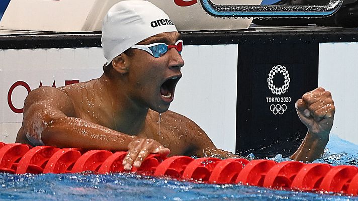 Natación Tokyo 2020 - El tunecino Hafnaoui sorprende con el oro en 400 libres