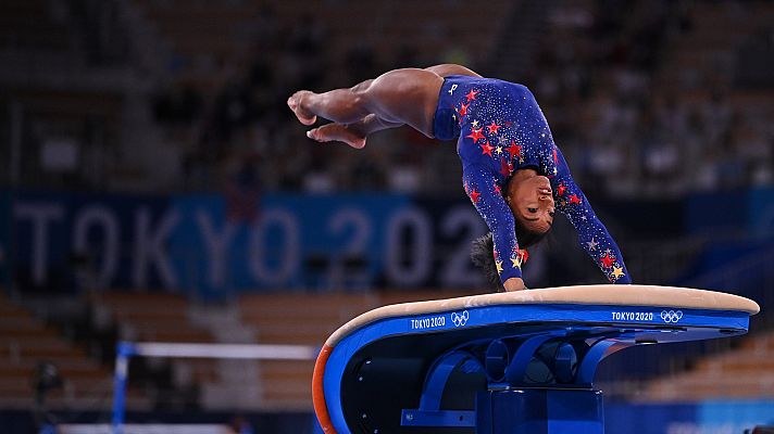Gimnasia artística Tokyo 2020 - La ejecución en el salto de trampolín de Simone Biles