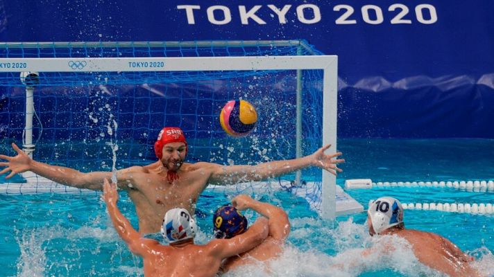 Waterpolo Tokyo 2020 - España vence a Serbia en waterpolo (13-12)