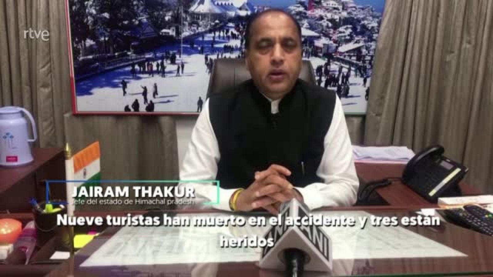 Nueve turistas muertos y tres heridos en la India por una avalancha de rocas | Ver