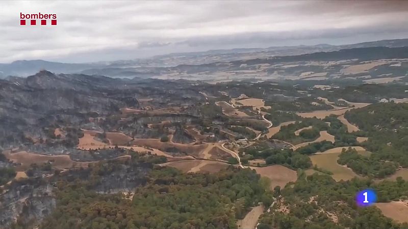 Els Bombers donen per estabilitzat l'incendi de Queralt