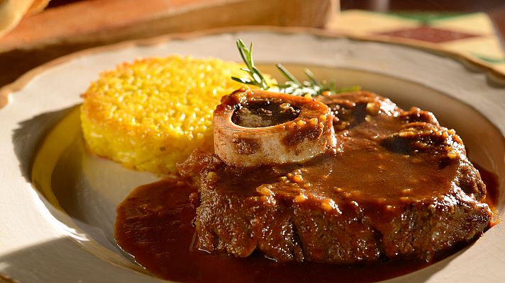 Osso bucco y risotto