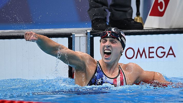 Natación Tokyo 2020 - Katie Ledecky suelta presión ganando el oro en 1.500m libres