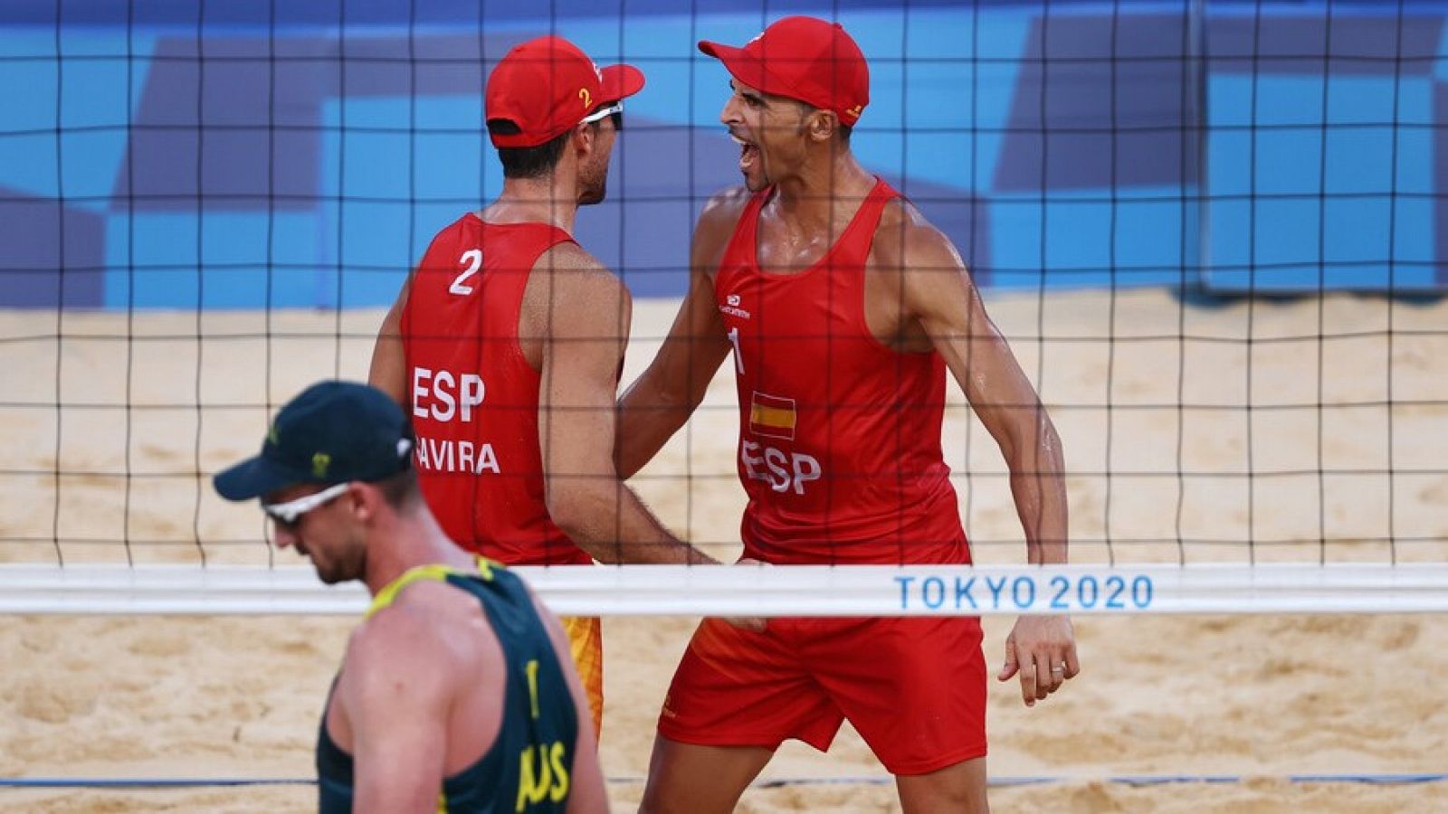 Tokyo 2020 - España vence a Australia por 21-16 en ambos sets