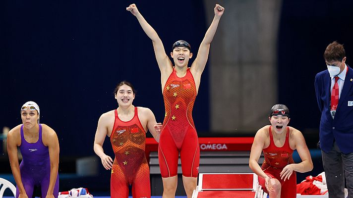 La selección femenina china de relevos, récord del mundo