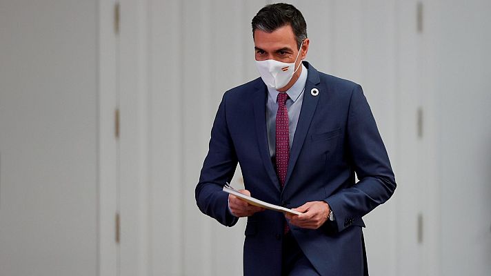 Telediario 1 - Sánchez hace balance del primer semestre y pide al PP abandonar "una oposición destructiva"