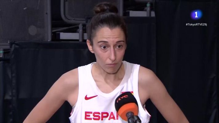 Baloncesto Tokyo 2020 - Maite Cazorla: "Teníamos ganas a Serbia"