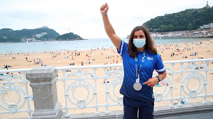 Telediario 2 - Donosti y Baza reciben a sus medallistas olímpicos