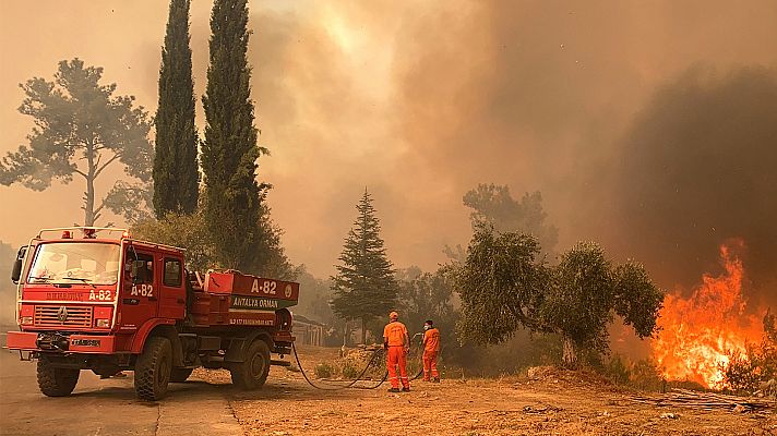 Telediario 1 - Los incendios en Turquía dejan cuatro muertos