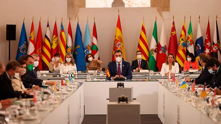 Informativo 24h - Los presidentes autonómicos piden equidad en el reparto de los fondos europeos y que no se premie a los ausentes, en referencia a Cataluña