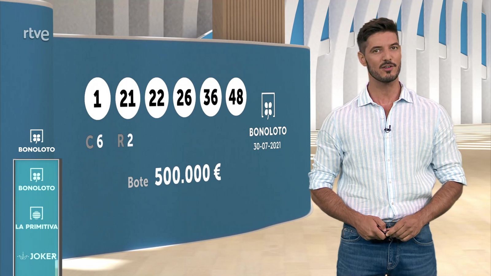 Sorteo de la Bonoloto y Euromillones del 30/07/2021 - ver ahora
