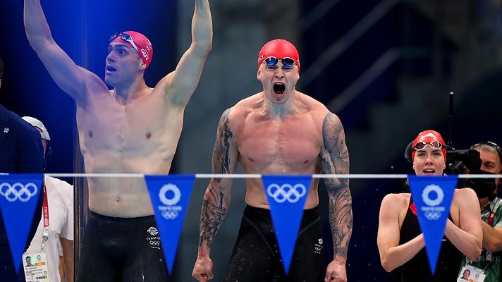 Natación Tokyo 2020 - Gran Bretaña conquista el oro en el relevo mixto 4x100