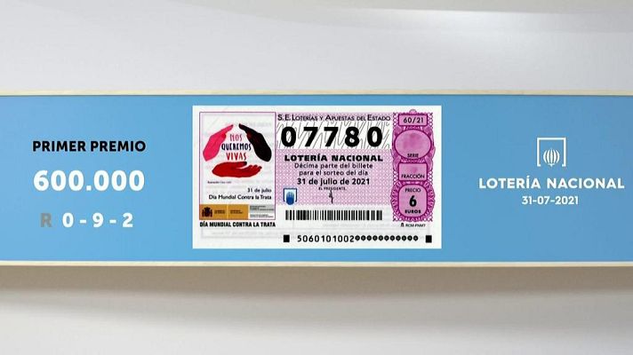 SELAE - Sorteo de la Lotería Nacional del 31/07/2021