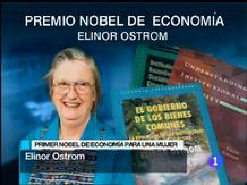  Los estadounidenses Elinor Ostrom y Oliver Williamson han sido elegidos Premio Nobel de Economía 2009, por sus análisis sobre el gobierno económico y sobre los límites de las empresas, según ha informado la Academia de Suecia. Ostrom será la primera