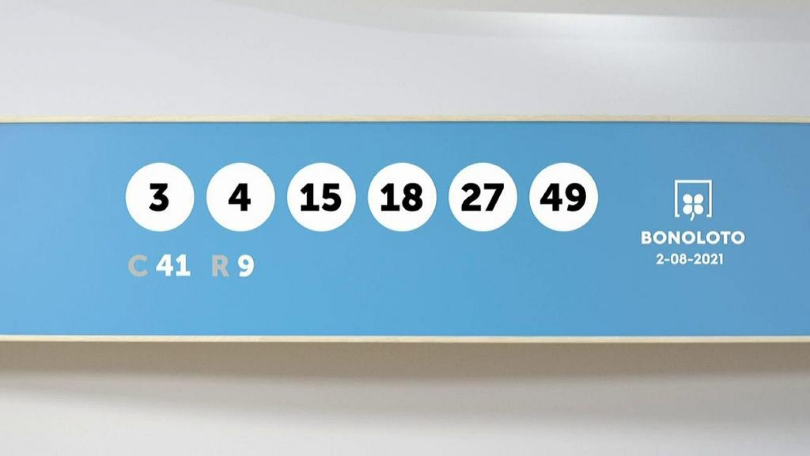 Sorteo de la Lotería Bonoloto del 02/08/2021 - Ver ahora