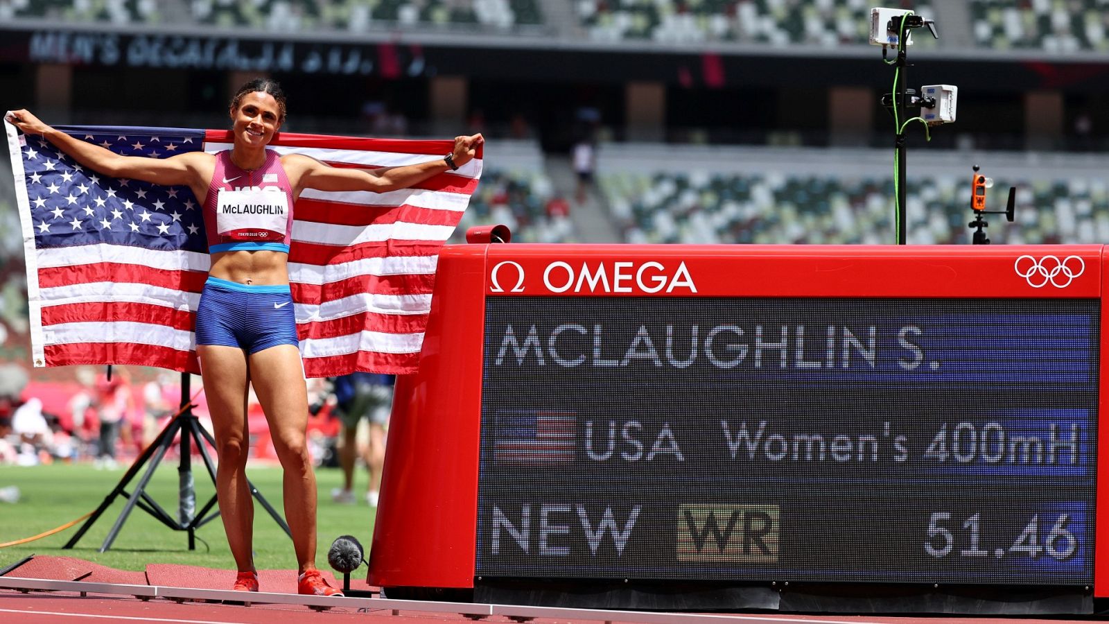 Sydney McLaughlin bate su récord del mundo de 400 m vallas con 51.46