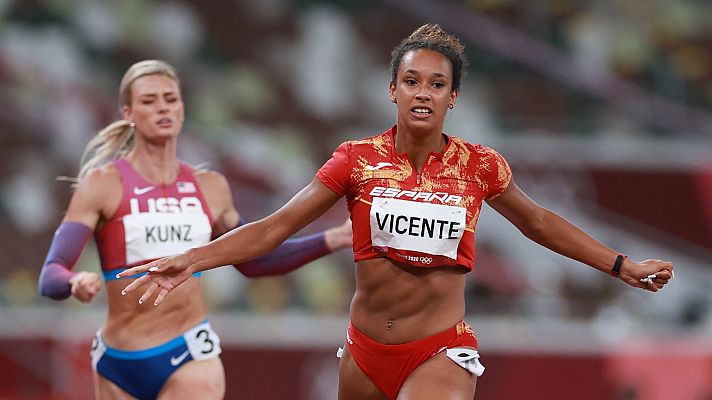 María Vicente reina en su serie en los 200m de heptatlón