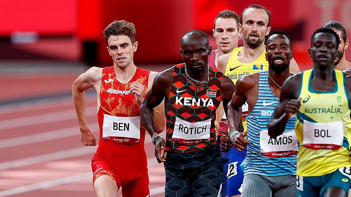 Adrián Ben consigue un quinto puesto en la final de 800m