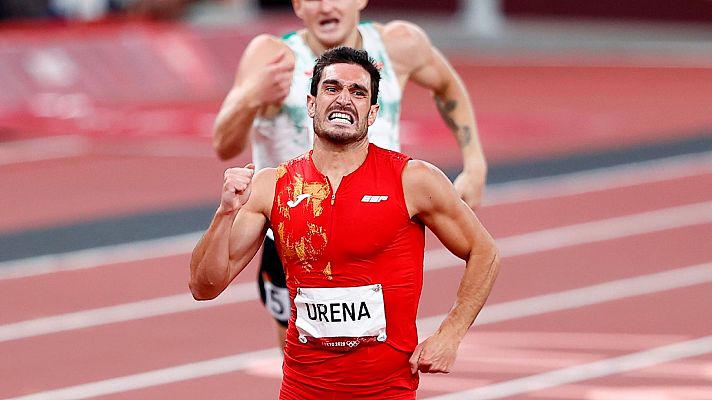 Jorge Ureña vence en su serie de los 400 metros de decatlón