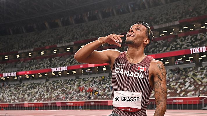  - De Grasse ocupa el lugar de Bolt en los 200 metros lisos
