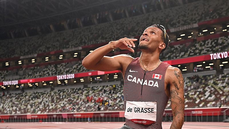 Tokyo 2020 | El canadiense De Grasse ocupa el lugar de Bolt en los 200 metros lisos
