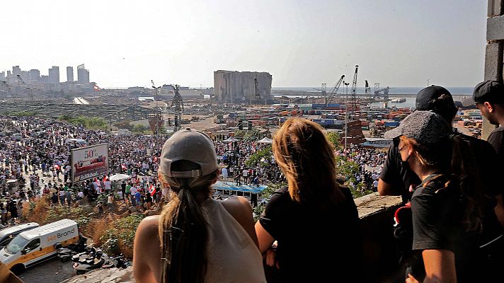 Los ciudadanos de Beirut exigen justicia un año después de la explosión