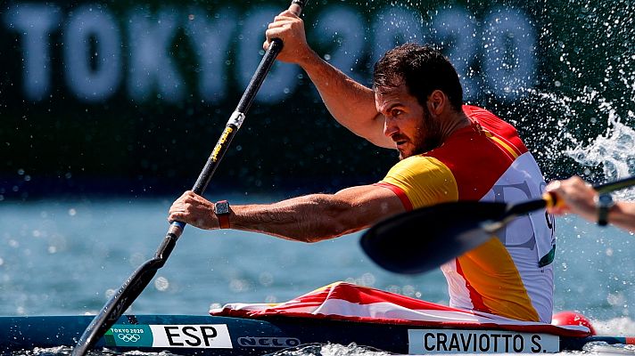 Saúl Craviotto y Carlos Arévalo rozan las medallas en K1 200