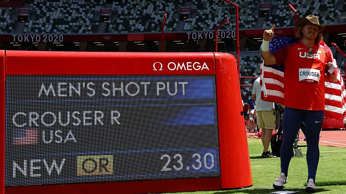 Ryan Crouser revalida el oro en lanzamiento de peso