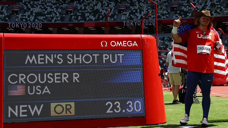 Ryan Crouser revalida el oro en lanzamiento de peso - Ver ahora