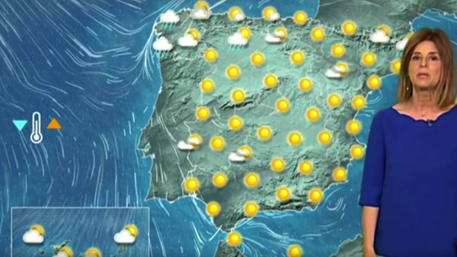 Nubosidad en el norte, con posibilidad de lluvias, y aumento general de temperaturas