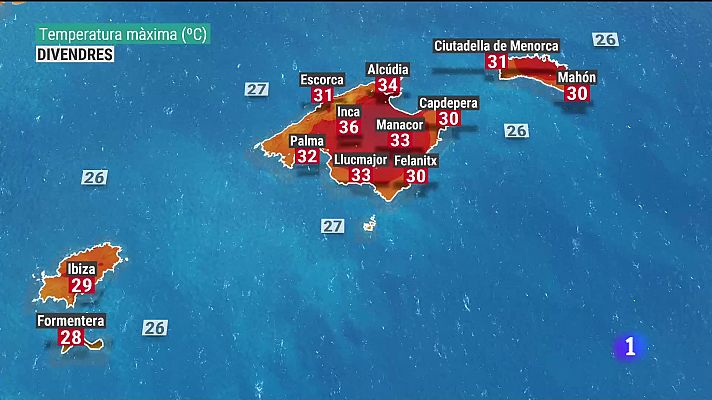 El temps a les Illes Balears - 05/08/21