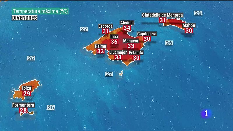 El temps a les Illes Balears - 05/08/21