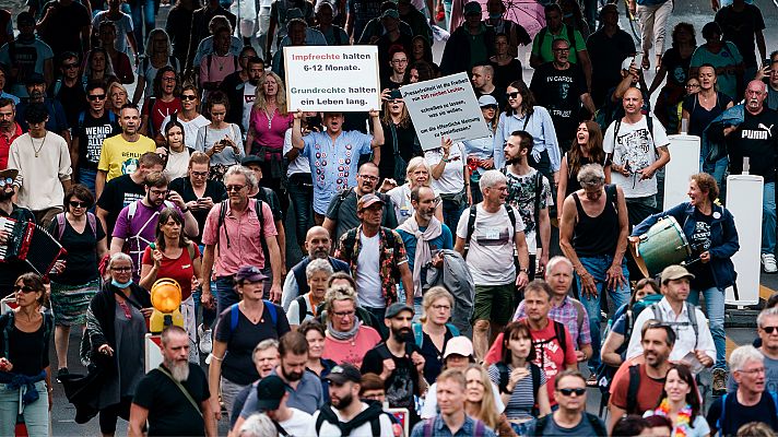 Telediario 2 - La hostelería alemana, molesta por las medidas anticovid