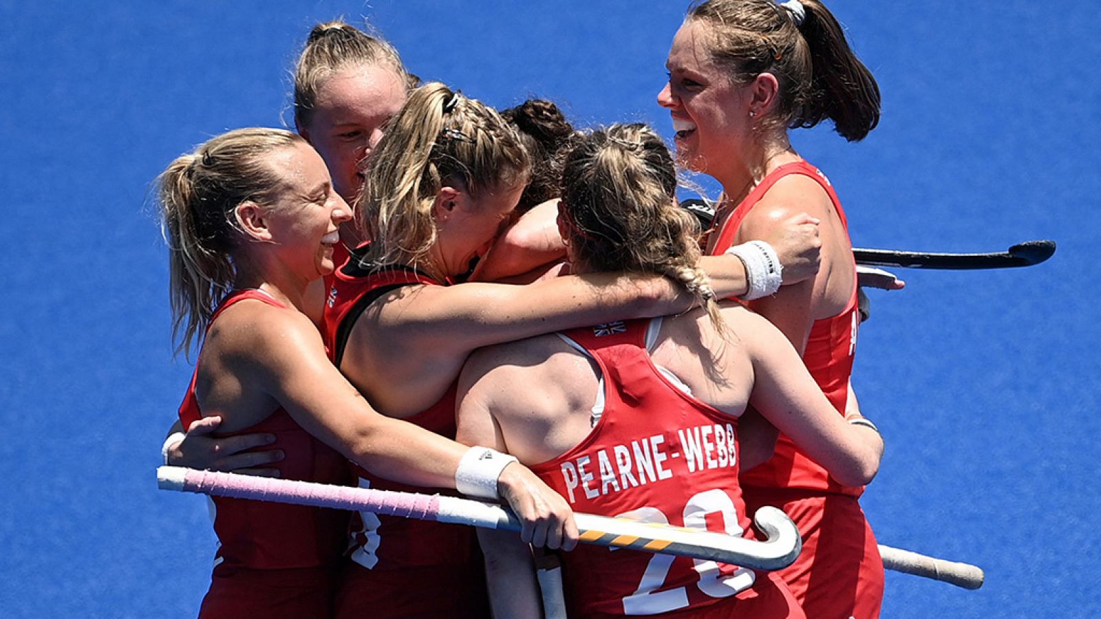 Gran Bretaña, medalla de bronce en hockey hierba femenino