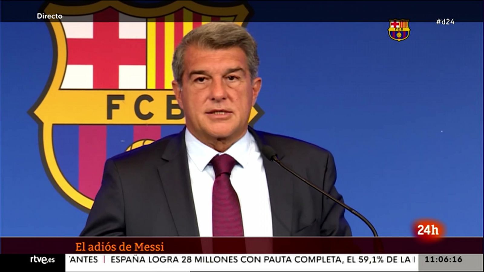 Joan Laporta: "Esta institución está por encima hasta del mejor jugador del mundo"