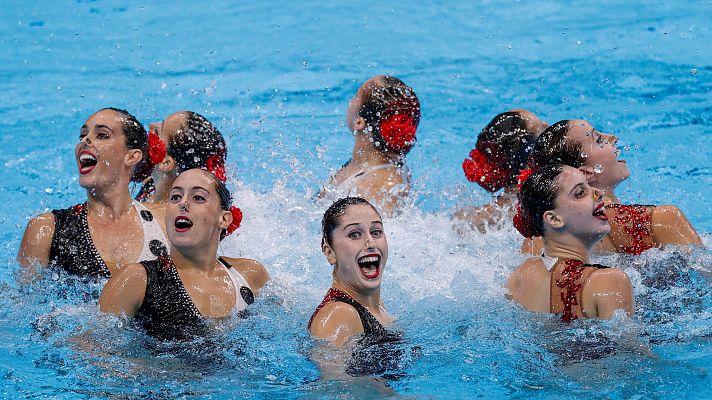 España, séptima en la rutina técnica de natación artística