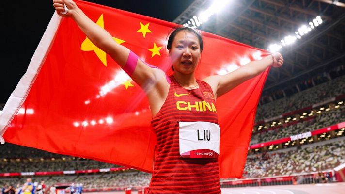 La china Shiying Liu reina en la jabalina de Tokyo 2020
