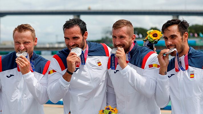 El K4 500 español, plata en Tokyo 2020