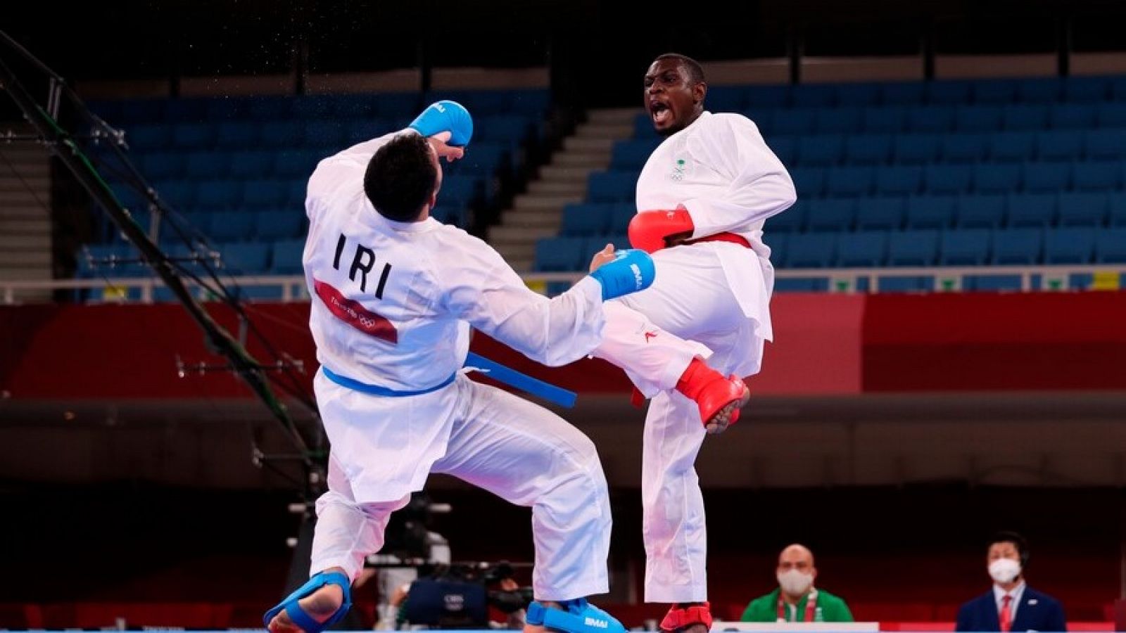 El karateca Sajad Ganjzadeh gana el oro tras ser noqueado