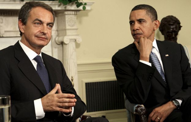  - Obama bromeó con Zapatero