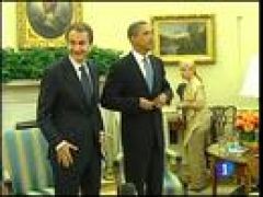 Obama bromeó con Zapatero