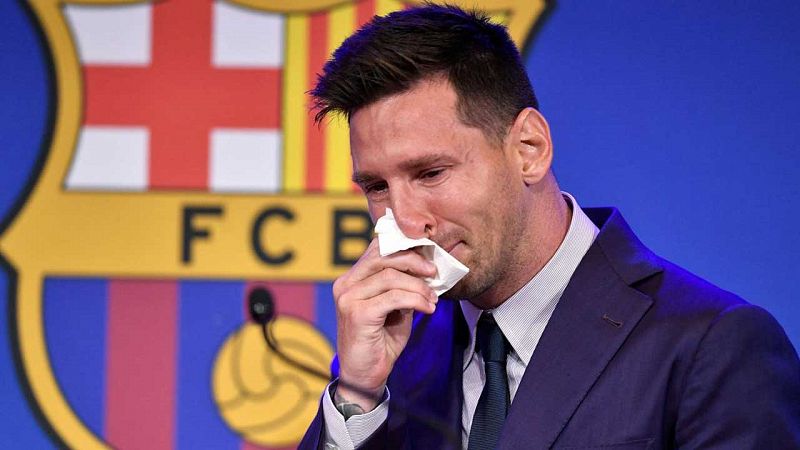 Leo Messi s'acomiada del Barça entre llàgrimes