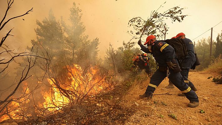Grecia, Turquía y California luchan contra los incendios forestales